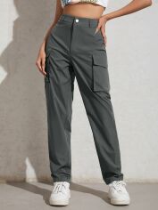 Акція на Штани жіночі SHEIN GD-00130025 M Графітові від Rozetka