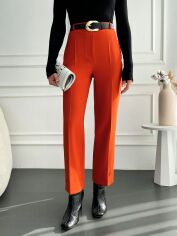 Акція на Штани жіночі SHEIN GD-00112269 L Помаранчеві від Rozetka