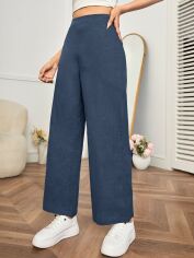 Акція на Штани жіночі SHEIN GD-00112280 S Сіро-сині від Rozetka