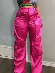 Акція на Штани жіночі SHEIN GD-00144736 L Рожеві від Rozetka
