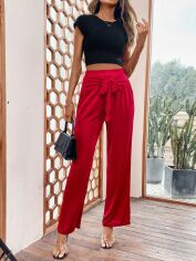 Акція на Штани жіночі SHEIN GD-00146481 M Червоні від Rozetka