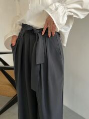 Акція на Штани жіночі SHEIN GD-00099487 L Темно-сірі від Rozetka