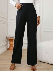 Акція на Штани жіночі SHEIN GD-00132266 M Чорні від Rozetka