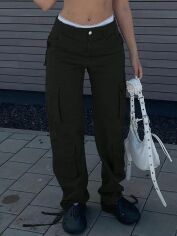 Акція на Штани жіночі SHEIN GD-00130892 S Чорні від Rozetka