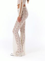 Акція на Штани жіночі SHEIN GD-00144167 L Білі від Rozetka