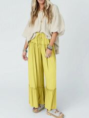 Акція на Штани жіночі SHEIN GD-00131029 S Жовті від Rozetka