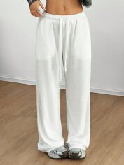 Акція на Штани жіночі SHEIN GD-00133911 L Білі від Rozetka