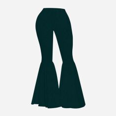 Акція на Штани жіночі SHEIN GD-00134781 3XL Темно-зелені від Rozetka