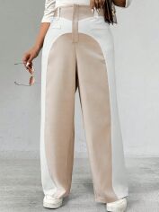 Акція на Штани жіночі SHEIN GD-00134822 XL Бежеві від Rozetka
