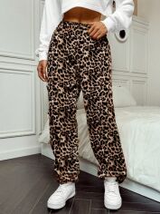 Акція на Штани жіночі SHEIN GD-00135104 L Коричневі від Rozetka
