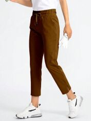 Акція на Штани жіночі SHEIN GD-00112197 S Коричневі від Rozetka