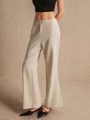 Акція на Штани жіночі SHEIN GD-00132170 L Світло-бежеві від Rozetka