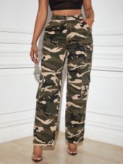 Акція на Штани жіночі SHEIN GD-00098958 S Комбіновані від Rozetka