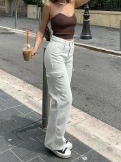 Акція на Штани жіночі SHEIN GD-00156957 S Білі від Rozetka