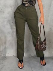 Акція на Штани жіночі SHEIN GD-00112248 L Хакі від Rozetka