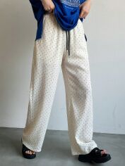 Акція на Штани жіночі SHEIN GD-00150828 S Молочні від Rozetka