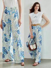Акція на Штани жіночі SHEIN GD-00156115 XS Білі від Rozetka
