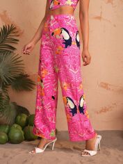 Акція на Штани жіночі SHEIN GD-00156097 XS Рожеві від Rozetka