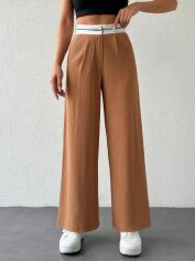 Акція на Штани жіночі SHEIN GD-00148469 M Коричневі від Rozetka