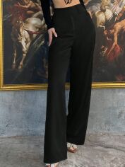 Акція на Штани жіночі SHEIN GD-00150153 S Чорні від Rozetka