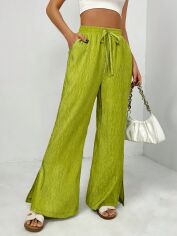 Акція на Штани жіночі SHEIN GD-00153622 XS Салатові від Rozetka