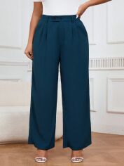 Акція на Штани жіночі SHEIN GD-00160385 3XL Бірюзові від Rozetka