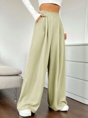 Акція на Штани жіночі SHEIN GD-00155865 S Сіро-зелені від Rozetka