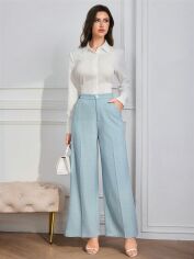 Акція на Штани жіночі SHEIN GD-00147603 M Блакитні від Rozetka