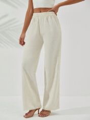 Акція на Штани жіночі SHEIN GD-00155349 L Білі від Rozetka