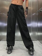 Акція на Штани жіночі SHEIN GD-00149305 S Чорні від Rozetka