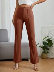 Акція на Штани жіночі SHEIN GD-00148445 L Коричневі від Rozetka