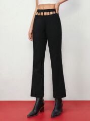 Акція на Штани жіночі SHEIN GD-00153384 XS Чорні від Rozetka