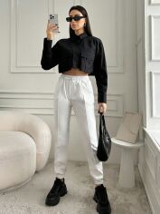 Акція на Штани жіночі SHEIN GD-00149441 S Білі від Rozetka