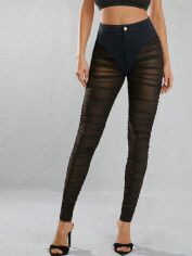 Акція на Штани жіночі SHEIN GD-00149692 S Чорні від Rozetka