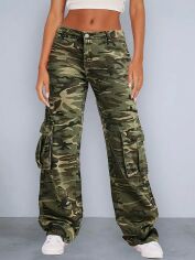Акція на Штани жіночі SHEIN GD-00100246 S Хакі від Rozetka