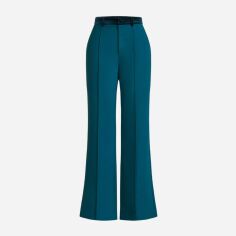 Акція на Штани жіночі SHEIN GD-00099051 L Темно-бірюзові від Rozetka