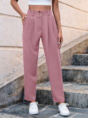 Акція на Штани жіночі SHEIN GD-00103117 XL Рожеві від Rozetka