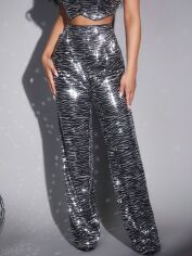 Акція на Штани жіночі SHEIN GD-00112426 L Комбіновані від Rozetka