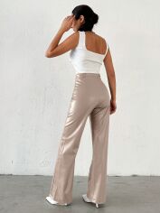 Акція на Штани жіночі SHEIN GD-00099743 L Пудрові від Rozetka