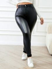 Акція на Штани жіночі SHEIN GD-00108897 XL Чорні від Rozetka