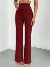 Акція на Штани жіночі SHEIN GD-00102919 L Бордові від Rozetka