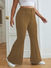 Акція на Штани жіночі SHEIN GD-00136991 XL Бежеві від Rozetka