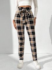 Акція на Штани жіночі SHEIN GD-00103054 S Коричневі від Rozetka