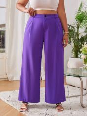 Акція на Штани жіночі SHEIN GD-00139220 3XL Фіолетові від Rozetka