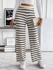 Акція на Штани жіночі SHEIN GD-00112293 S Білі від Rozetka