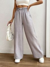 Акція на Штани жіночі SHEIN GD-00143927 L Сірі від Rozetka