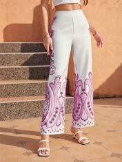Акція на Штани жіночі SHEIN GD-00144249 L Білі від Rozetka