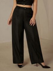 Акція на Штани жіночі SHEIN GD-00137512 XL Чорні від Rozetka