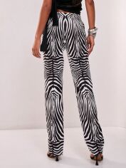 Акція на Штани жіночі SHEIN GD-00144531 L Чорно-білі від Rozetka