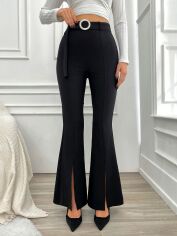 Акція на Штани жіночі SHEIN GD-00112270 S Чорні від Rozetka
